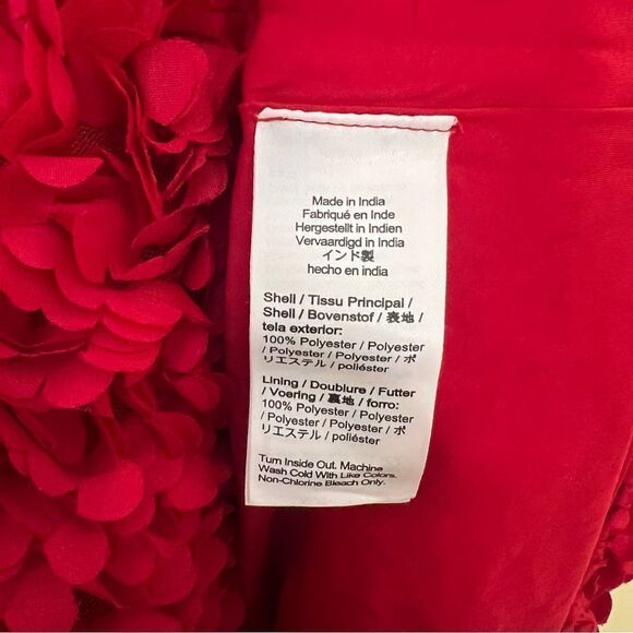 J. Crew Red Rosette Sleeveless Mini Dress - Picture 5 of 8